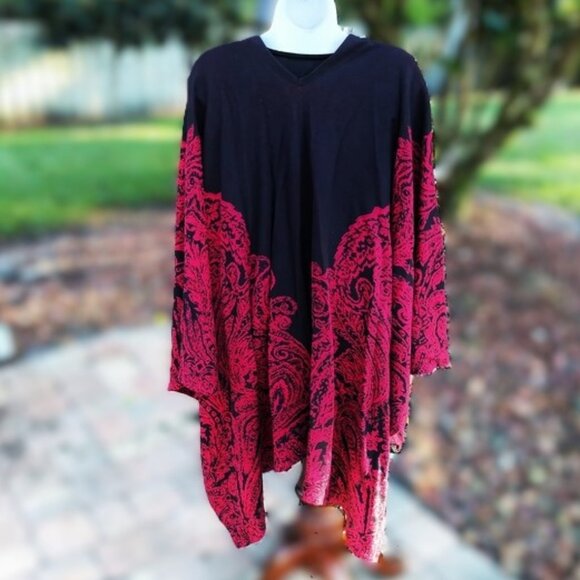 Buckle Front Cape by Dana Buchman - Picture 2 of 5